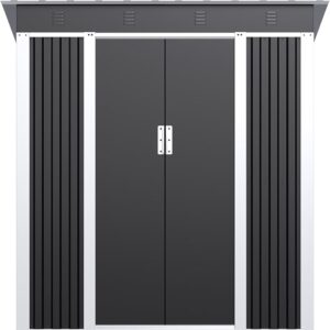 Pro-Tect 5'x4' Metal Pent Shed (Limited Edition) - Black