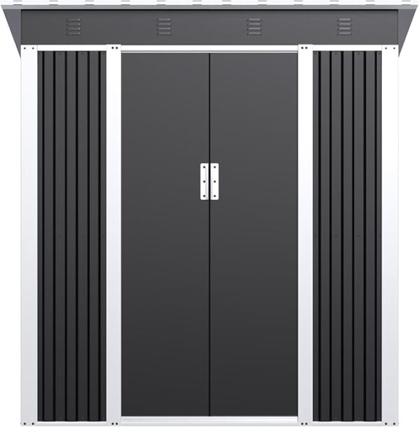 Pro-Tect 5'x4' Metal Pent Shed (Limited Edition) - Black