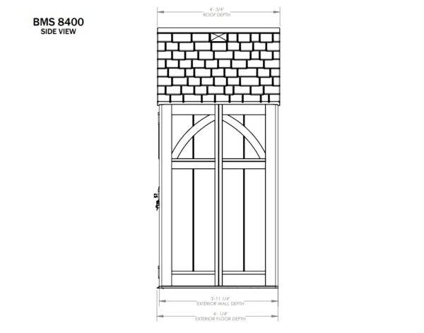 Suncast 8’x4′ Tremont Plastic Resin Storage Shed (Arriving Late Summer 2025) - Image 14