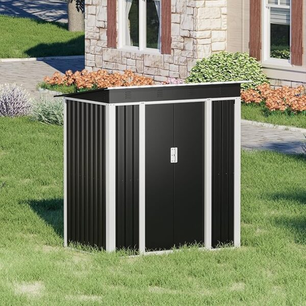 Pro-Tect 5'x4' Metal Pent Shed (Limited Edition) - Black - Image 5
