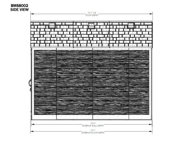 Suncast 7’x10′ Vista Plastic Resin Storage Shed (Currently Unavailable) - Image 8