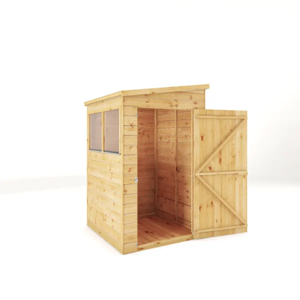 Mercia 4' x 4' Modular Shiplap Lean-To Pent Timber Shed - Image 5