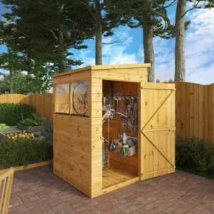Mercia 4' x 4' Modular Shiplap Lean-To Pent Timber Shed