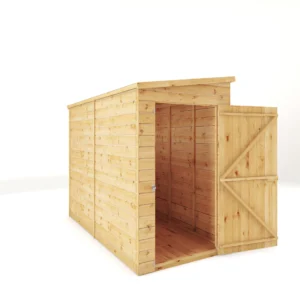 Mercia 8' x 4' Modular Shiplap Lean-To Pent Windowless Timber Shed