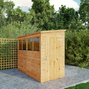 Mercia 8' x 4' Modular Shiplap Lean-To Pent Timber Shed