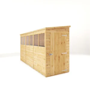 Mercia 12' x 4' Modular Shiplap Lean-To Pent Timber Shed