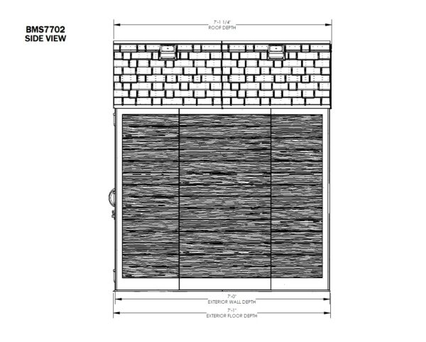 Suncast 7’x7′ Vista Plastic Resin Storage Shed (Currently Unavailable) - Image 8