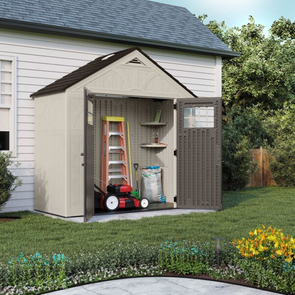 Suncast 8’x4′ Tremont Plastic Resin Storage Shed (Arriving Late Summer 2025) - Image 11