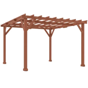OutSunny 10.5'x10.5′ Timber Pergola