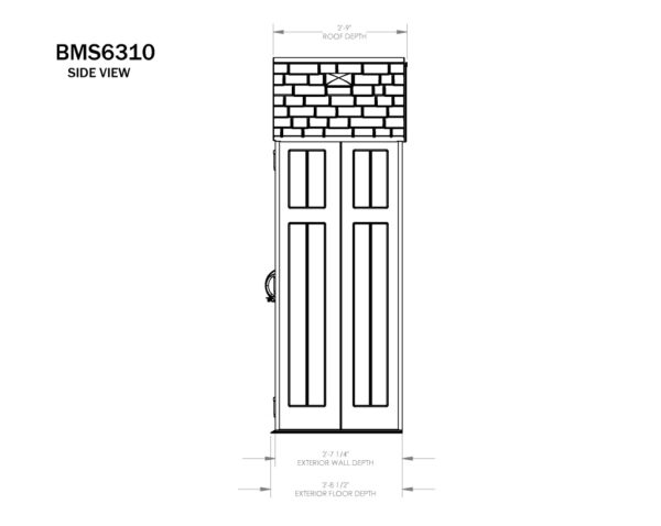 Suncast 6’x3′ Everett Plastic Resin Storage Shed (Currently Unavailable) - Image 7