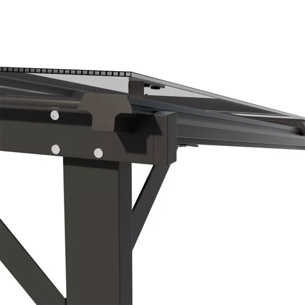 Living and Home 13.5'x10' Metal Wall-Mounted Outdoor Patio Canopy Large (Coming Soon) - Image 12