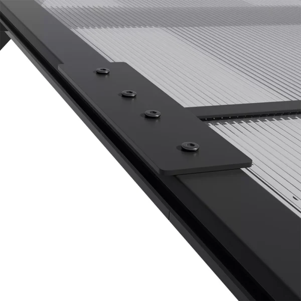 Living and Home 10'x10' Metal Wall-Mounted Outdoor Patio Canopy Small (Coming Soon) - Image 8