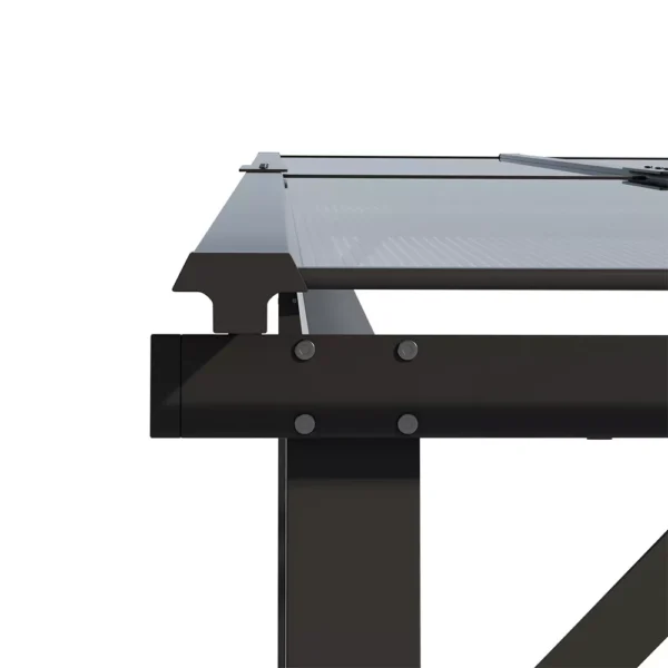 Living and Home 10'x10' Metal Wall-Mounted Outdoor Patio Canopy Small (Coming Soon) - Image 9