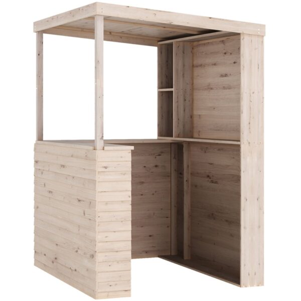 Living and Home 6x4 Retro Value Timber Garden Bar - Image 3