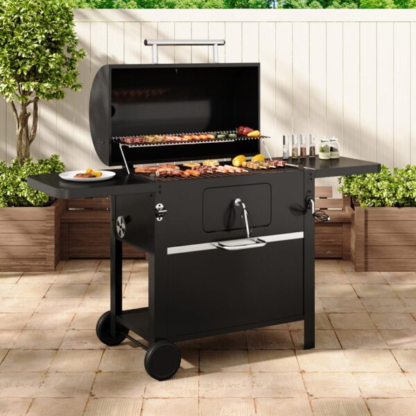 Living and Home Outdoor Carbon Steel Charcoal BBQ Grill - Image 4