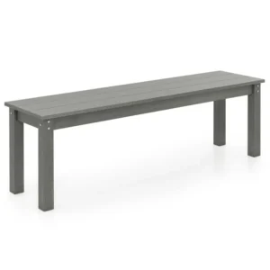 Pro-Tect Heavy Duty Plastic Outdoor Bench - Grey