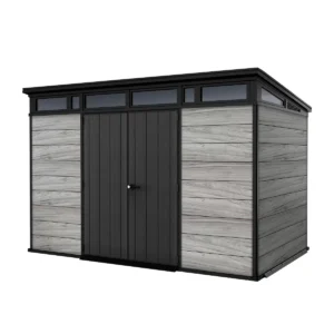 Keter 11'x 7 Storm Grey Signature Heavy Duty Plastic Pent Shed