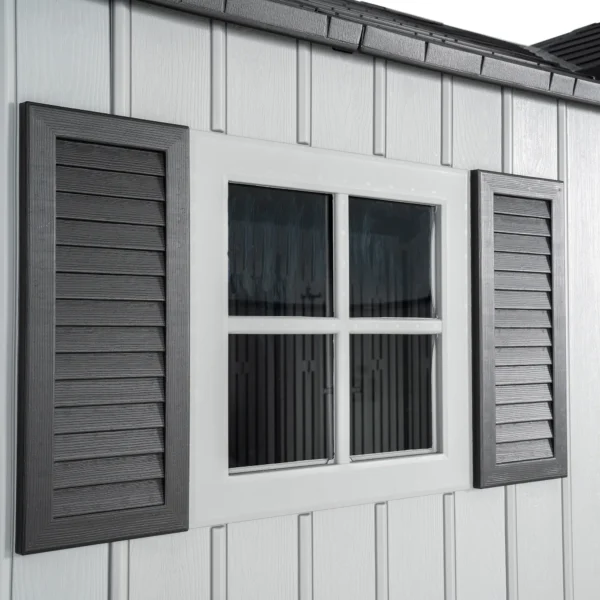 Lifetime 15×8 Vertical Cladding Heavy Duty Plastic Shed – Single Entry - Image 6