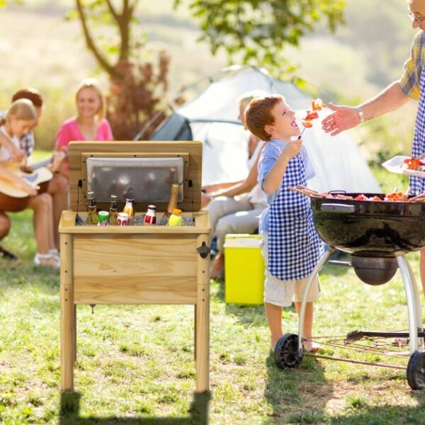 Pro-Tect Timber 51 Litre Outdoor Patio Cooler - Image 4