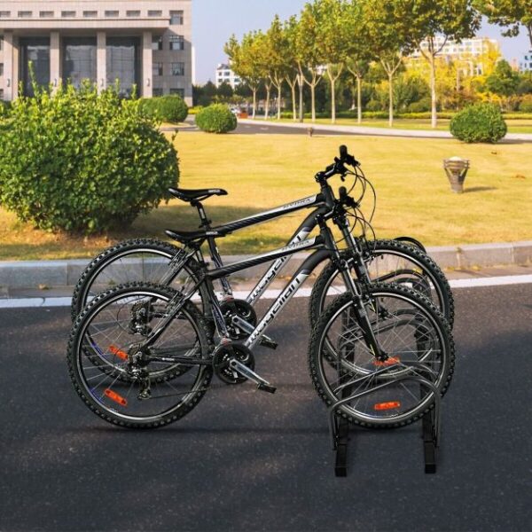 Pro-Tect Metal Bicycle Parking Rack - Black (4 bicycles) - Image 3