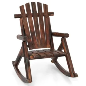Pro-Tect  Wooden Outdoor  Rocking Chair Solid Wood with High Back