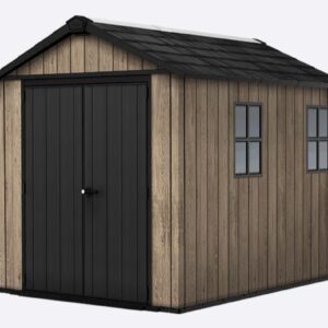 Keter 7.5' x 9' Ashwood Signature Apex Heavy Duty Plastic Shed - Woodlook