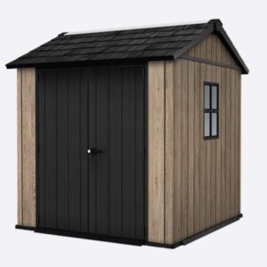 Keter 7' x 7.5' Ashwood Signature Apex Heavy Duty Plastic Shed - Woodlook