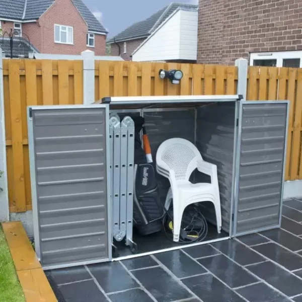 Palram 5x3 Canopia Voyager Plastic  Storage Shed - Grey - Image 3