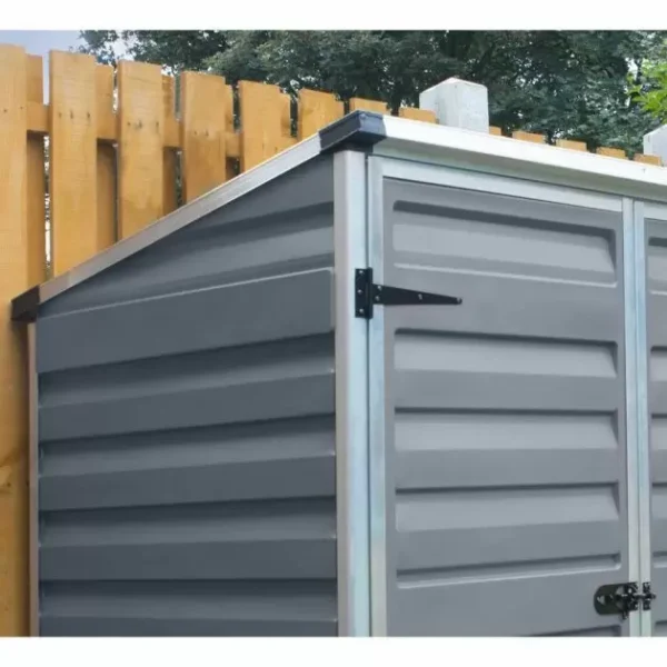 Palram 5x3 Canopia Voyager Plastic  Storage Shed - Grey - Image 5