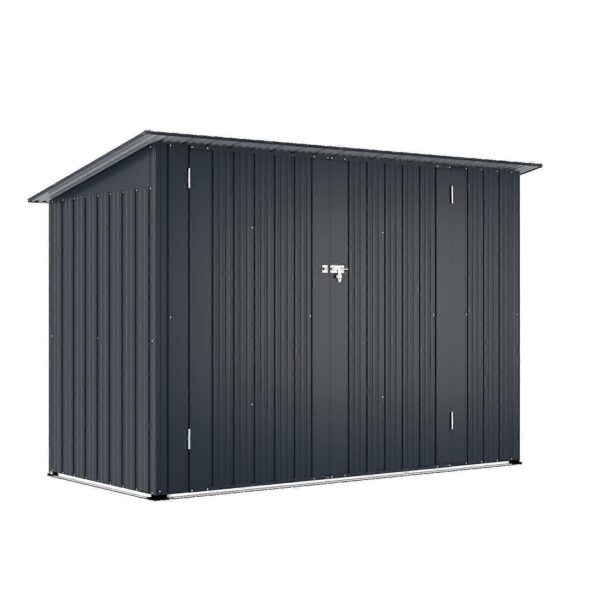 Pro-Tect Addition 7'x 3' Simple Basic Metal Bicycle Store - Image 11