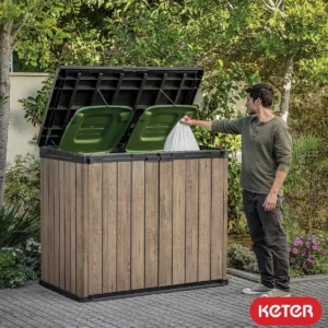 Keter 5'x3' Ashwood Signature 1150 Litre Horizontal Storage Shed