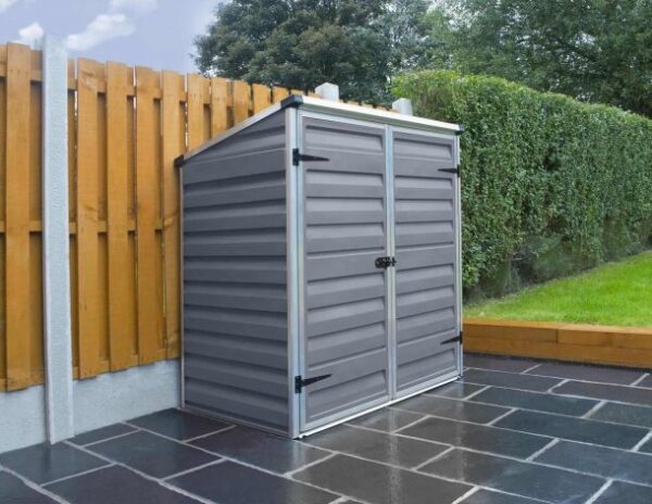 Palram 5x3 Canopia Voyager Plastic  Storage Shed - Grey - Image 10
