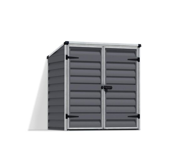 Palram 5x3 Canopia Voyager Plastic  Storage Shed - Grey - Image 9