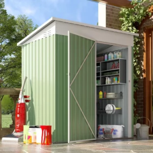 Pro-Tect Addition 5'x 3' Metal Utility Pent Shed - Mint Green