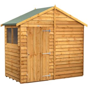 Power 4'x8' Overlap Timber Apex Shed (window or windowless) (single or double door)