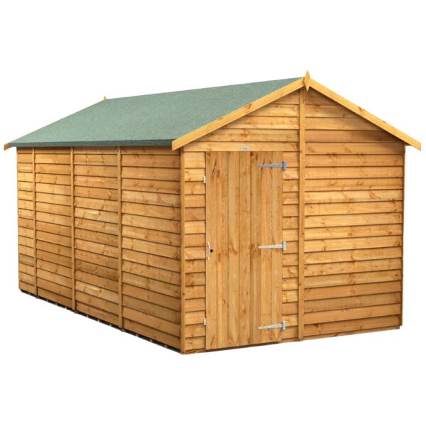 Power 14'x8' Overlap Timber Apex Shed (window or windowless) (single or double door) - Image 9