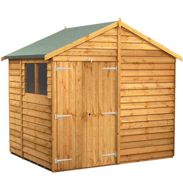 Power 6'x8' Overlap Timber Apex Shed (window or windowless) (single or double door) - Image 10