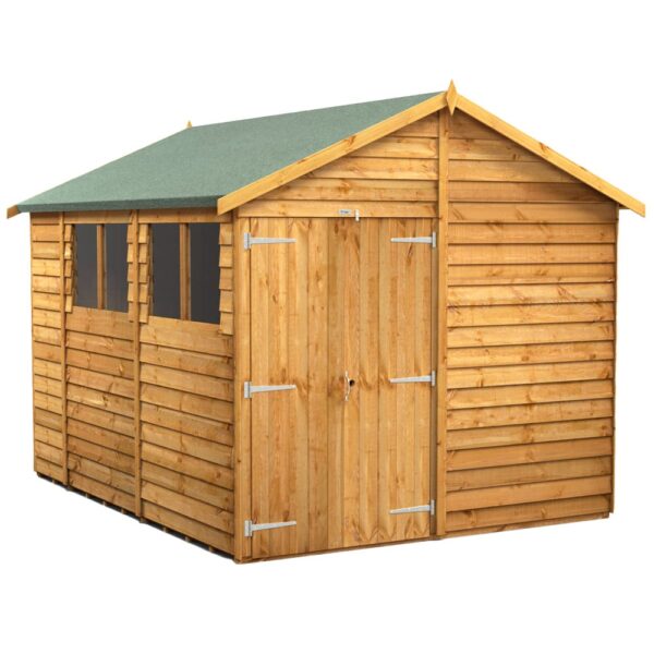 Power 10'x8' Overlap Timber Apex Shed (window or windowless) (single or double door) - Image 10