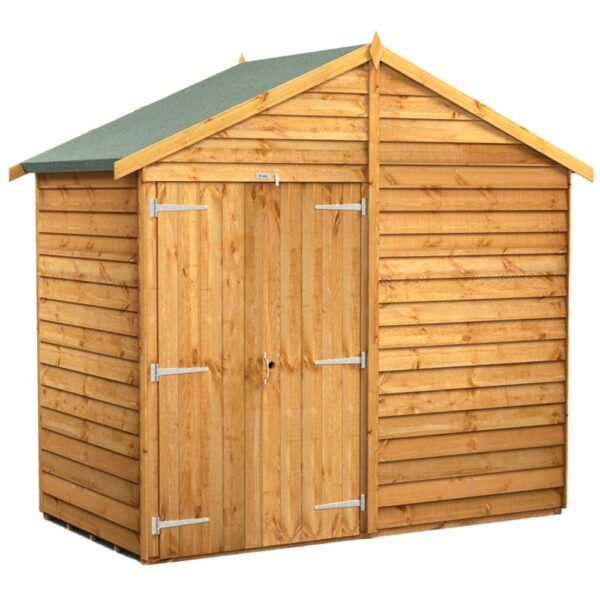 Power 4'x8' Overlap Timber Apex Shed (window or windowless) (single or double door) - Image 11