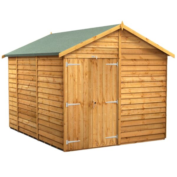 Power 10'x8' Overlap Timber Apex Shed (window or windowless) (single or double door) - Image 11