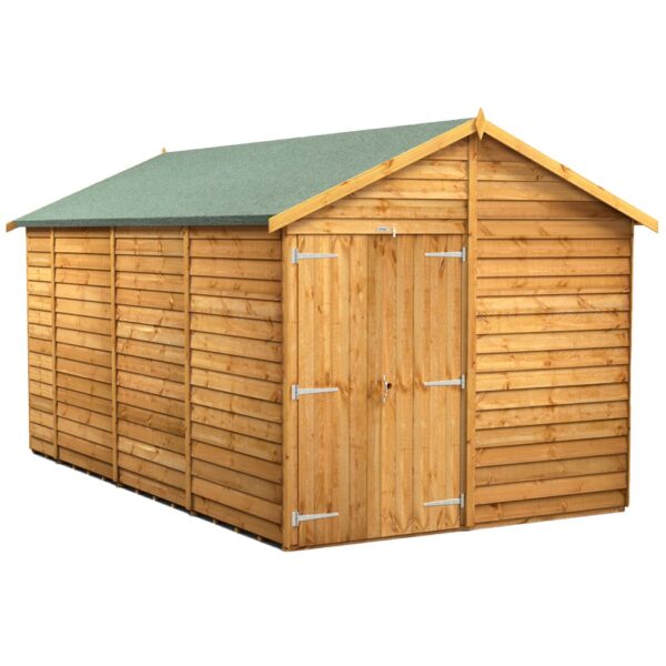Power 14'x8' Overlap Timber Apex Shed (window or windowless) (single or double door) - Image 11