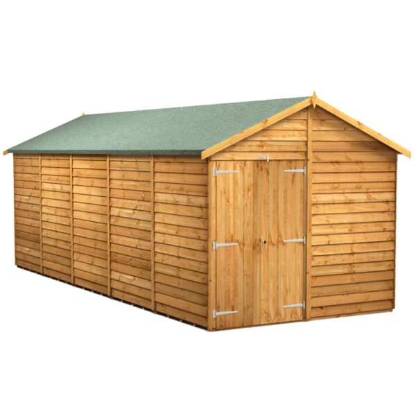 Power 20'x8' Overlap Timber Apex Shed (window or windowless) (single or double door) - Image 12