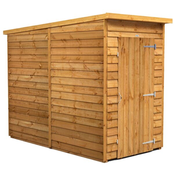 Power 4'x8' Overlap Timber Pent Shed (window or windowless) (single or double door) - Image 9