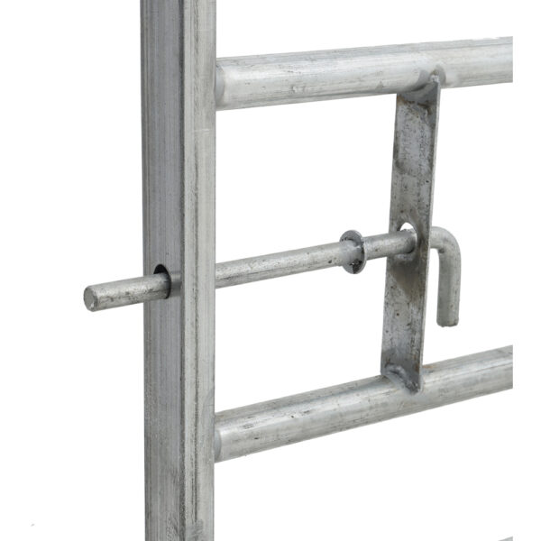 Living and Home 7 Bar Half Mesh Galvanised Metal Field Gate - 9ft Wide - Image 5