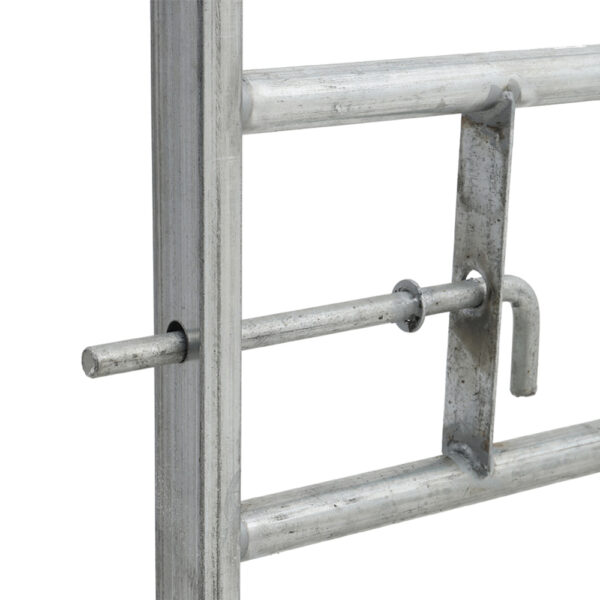Living and Home 7 Bar Half Mesh Galvanised Metal Field Gate - 10ft Wide - Image 4