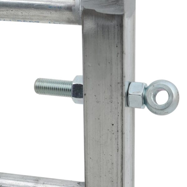 Living and Home 7 Bar Half Mesh Galvanised Metal Field Gate - 12ft Wide - Image 5