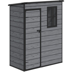 Living and Home 5x3 WoodField Plastic Pent Storage Shed - Grey (Expected Arrival Spring 2027)