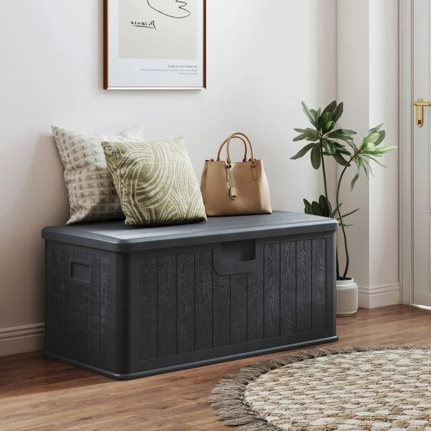 Pro-Tect 380 Litre Outdoor Storage Deck Box - Grey - Image 4