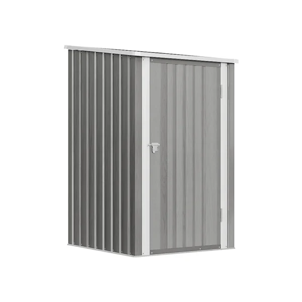 Living and Home 3'x3' Metal Pent Shed - Grey - Image 10