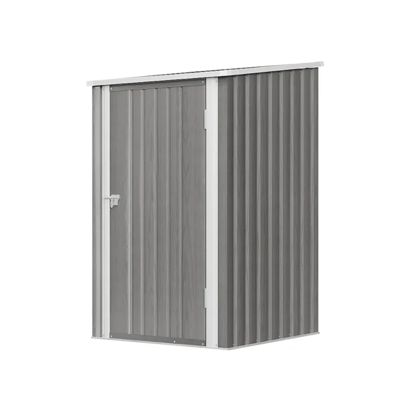 Living and Home 3'x3' Metal Pent Shed - Grey - Image 9